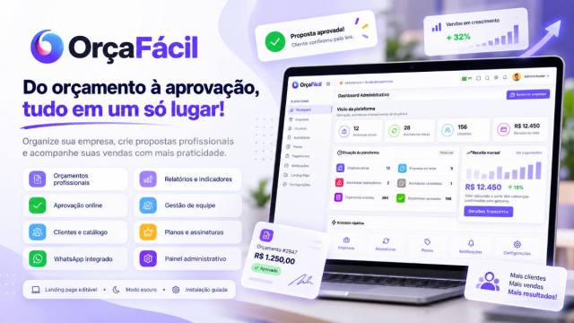Sistema de Orçamentos e Propostas Comerciais em PHP – Código Fonte SaaS White Label