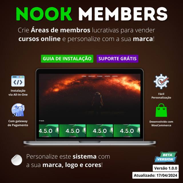 Script WordPress para Área de Membros e Venda de Cursos Online White Label 2024