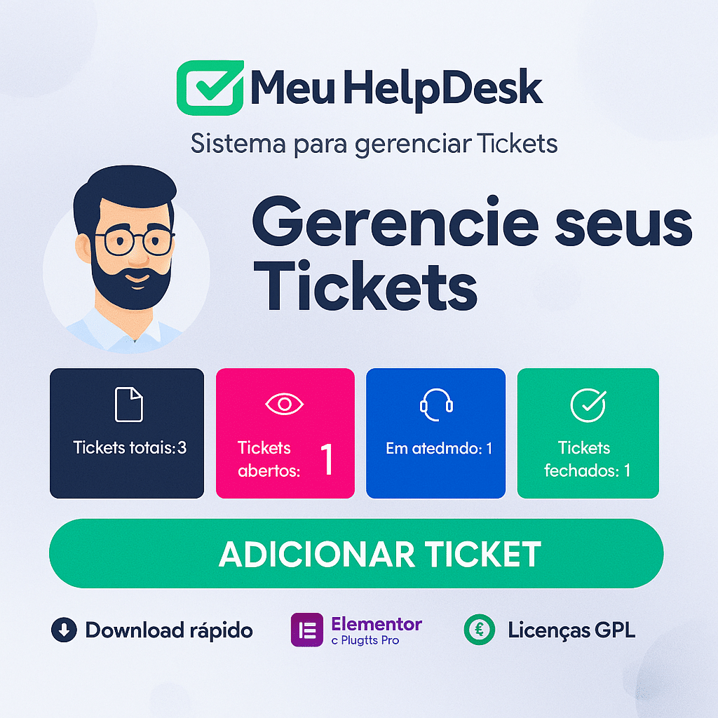 Meu Help Desk Tickets – Sistema Completo de Atendimento e Suporte Online