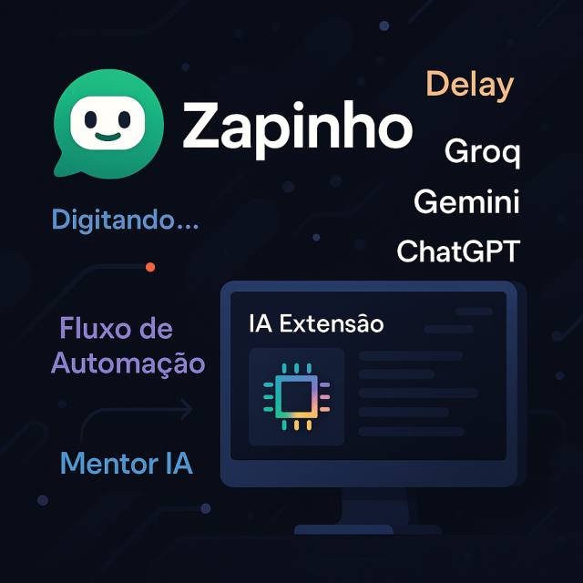 Zapinho IA – Extensão Inteligente para Navegador com ChatGPT, Gemini e Groq