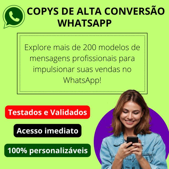 Copys de alta conversão para WhatsApp