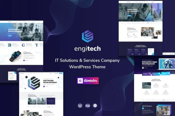Engitech - Tema WordPress de soluções e serviços de TI