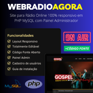 Script para Site de Web Rádio Online Com Painel Administrativo