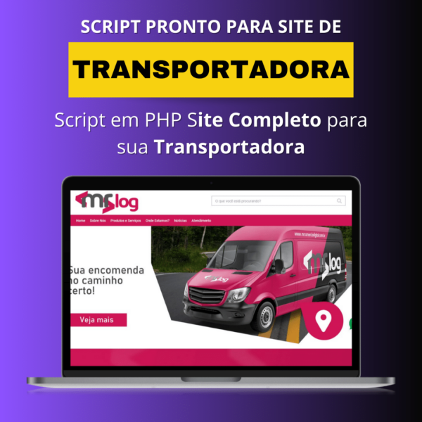 Script PHP para Site de Transportadora Completo com Painel Administrativo