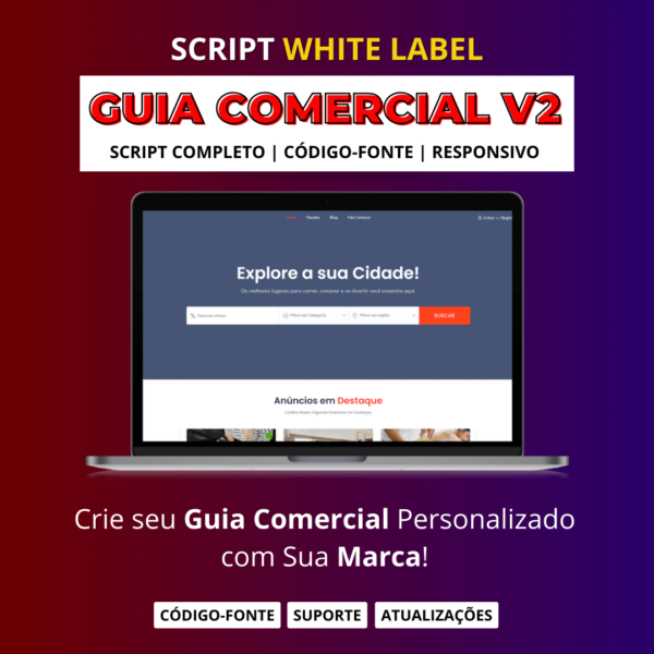 Script para Site de Guia Comercial V2 WordPress White Label