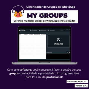 Software My Groups: Gerencie centenas de grupos no WhatsApp de uma só vez!