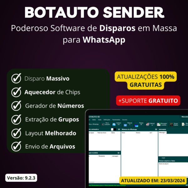 BotAuto.ID - Poderoso Software de Disparos em Massa para WhatsApp + Gerador de Licenças