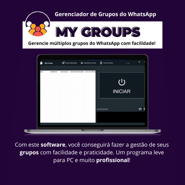 Software My Groups: Gerencie centenas de grupos no WhatsApp de uma só vez!