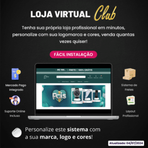 Loja Virtual Club - Script para Site de Loja Online Completo Responsivo 2024