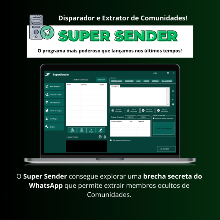 Super Sender: Disparador e Extrator de Membros das Comunidades 2025