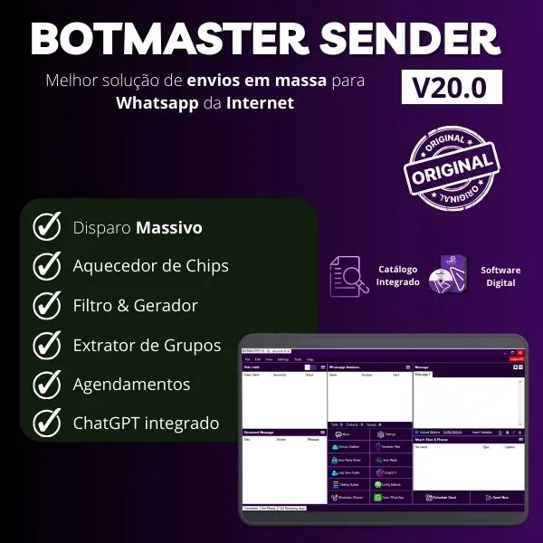 BotMasterID 20.0.0 - Disparador Massivo para WhatsApp 2026